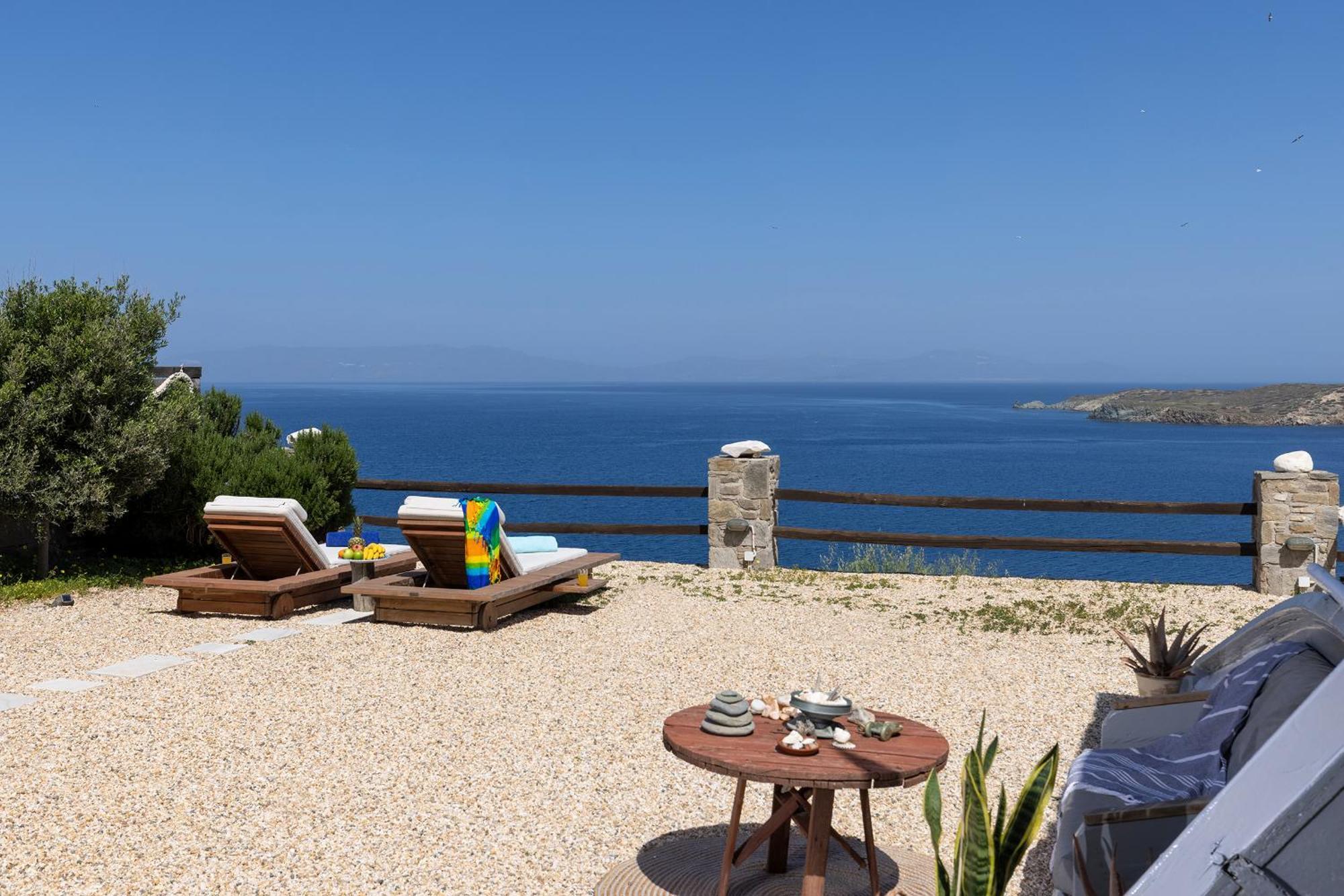 Aegean View - Seaside Apartment In Syros Azolimnos Eksteriør billede